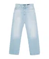 Balmain Straight Leg Denim Trousers In Blue