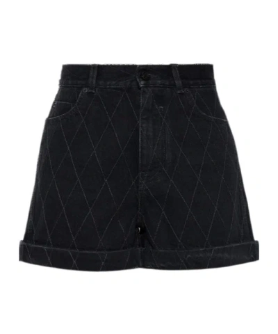 Balmain Belt Loop Shorts In Multi