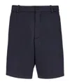 Balmain Belt-loop Shorts In Black