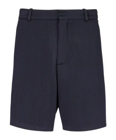Balmain Belt-loop Shorts In Black