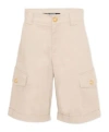 Balmain Belt Loop Shorts In Gray
