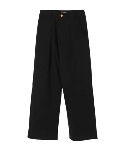 Balmain Kids' Belt Loop Trousers In Black