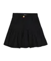 Balmain Belt-ring Flared Skirt In Black