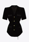 Balmain Camicia Sahariana In Black
