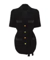 Balmain Ss 4 Pockets Crepe Saharian Shirt In Black