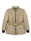 Balmain Belted Jacket In Gold