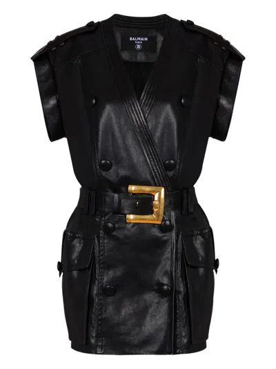 Balmain Belted Mini Dress