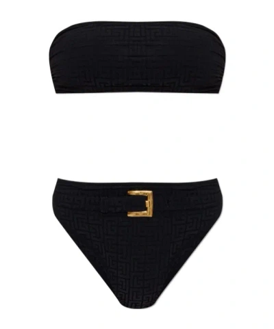 BALMAIN BELTED-WAIST BIKINI