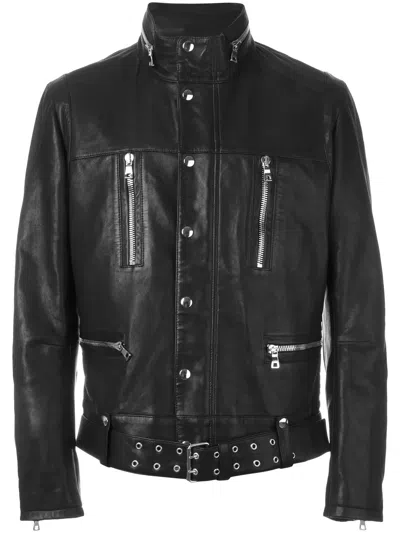 Balmain Belted Waist Jacket In Black