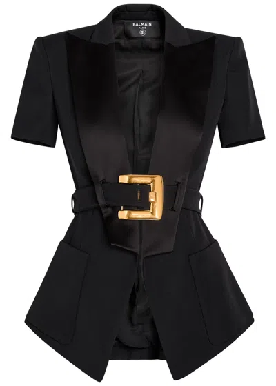 BALMAIN BALMAIN BELTED WOOL JACKET