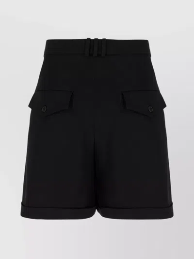 Balmain Bermuda Shorts In Pure Virgin Wool