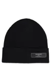 Balmain Berretto Con Patch Logo In Black