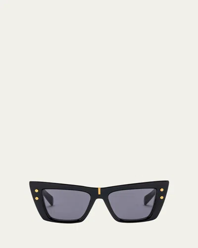 Balmain B-eye Acetate Cat-eye Sunglasses In Brown