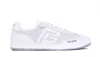 Balmain Leather Swan Sneakers For In Bianco
