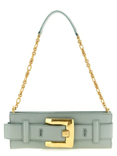 Balmain Bicolor Calfskin Clutch Women's Bag In Multi