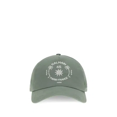 Balmain Bicolor Cotton Cap (baseball Hat)