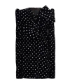 Balmain Polka-dot Long-sleeve Dress In Black