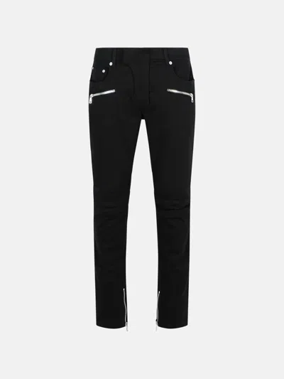 BALMAIN 'BIKER' BLACK DENIM JEANS