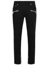 Balmain Ribbed Slim Jeans-vintage Used In Black
