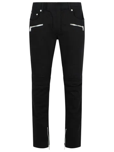 BALMAIN BALMAIN 'BIKER' BLACK DENIM JEANS