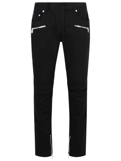 BALMAIN BALMAIN 'BIKER' BLACK DENIM JEANS
