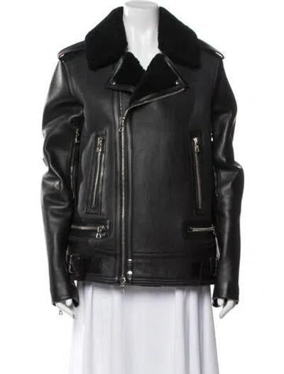 Pre-owned Balmain Biker Jacket In Black