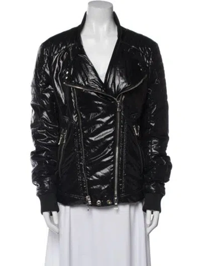 Pre-owned Balmain Biker Jacket In Black