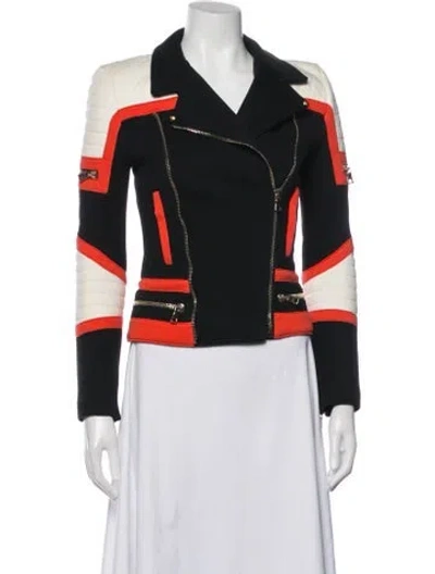 Pre-owned Balmain Biker Jacket In Black