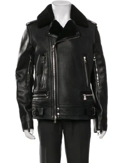 Pre-owned Balmain Biker Jacket In Black