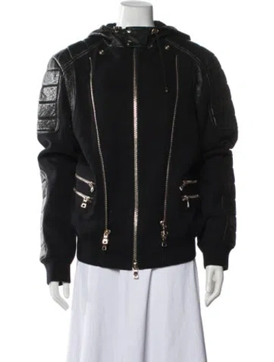 Pre-owned Balmain Biker Jacket In Black