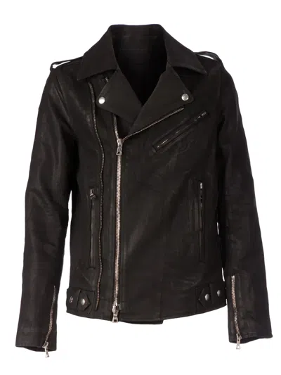 Balmain Biker Jacket In Black