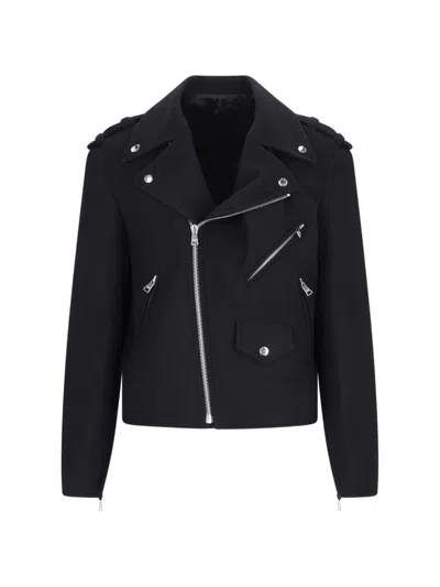 Balmain Biker Jacket In Black