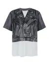 Balmain Biker Jacket Print T-shirt