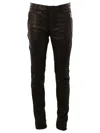 Balmain Biker Jeans In Black
