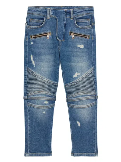 BALMAIN BIKER JEANS