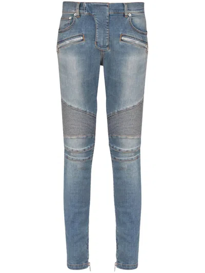 BALMAIN BIKER JEANS
