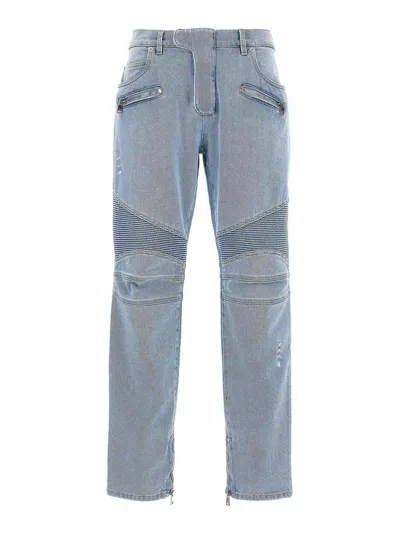 BALMAIN BIKER JEANS