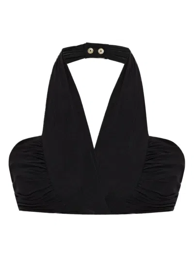 Balmain Bikini Top In Black