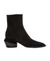 Balmain Billy Suede Ankle Boots With Diamond Heel In Multi