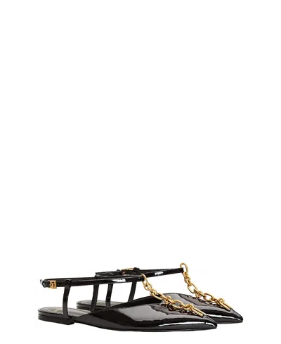 Balmain Sync Chain Sandals In Black