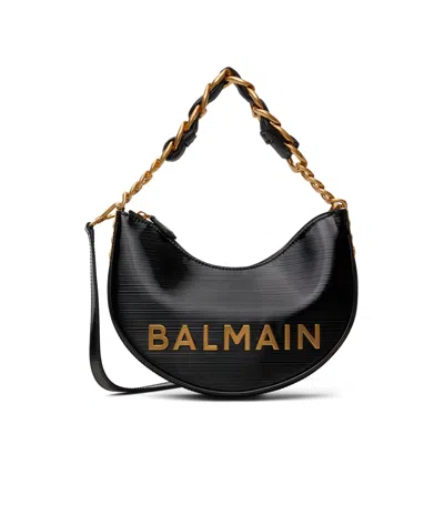 Balmain 1945 Soft Moon Tote Bag In Black