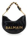 Balmain Soft Moon 1945 Shoulder Bag In Black