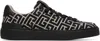 Balmain B Court Monogram Jacquard Low Top Sneaker In Black