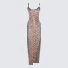 Balmain Snakeskin-jacquard Sequin-embellished Dress In Pitone