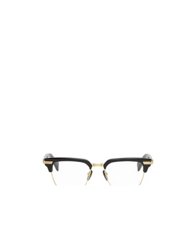 Balmain Black And Gold Logo Flat Mirror