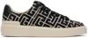 Balmain Men's B Court Monogram Jacquard Low-top Sneakers In Gfe Ivoire/noir