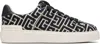 Balmain B Court Monogram Jacquard Low-top Sneaker In Black