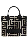 Balmain Black B-army Small Tote Bag In Black