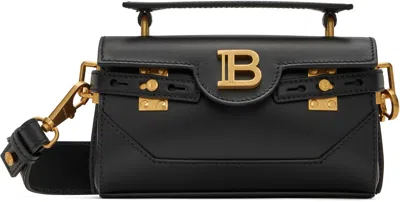 Balmain Black B-buzz 19 Bag In 0pa Noir