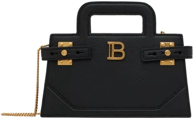 Balmain Black B-buzz Small Bag In 0pa Noir